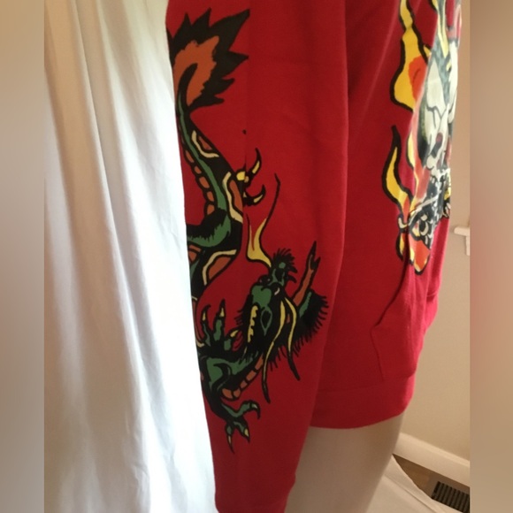 Ed Hardy Red Skull Graphic Sweater - Picture 3 of 12